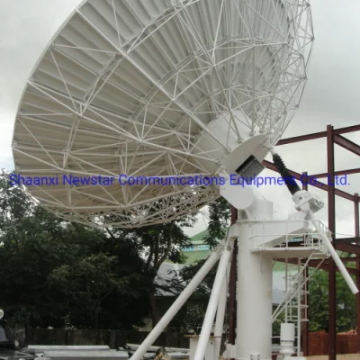 Спутниковая антенна длиной 11 м с высокоэффективным гофрированным рупорным облучателем